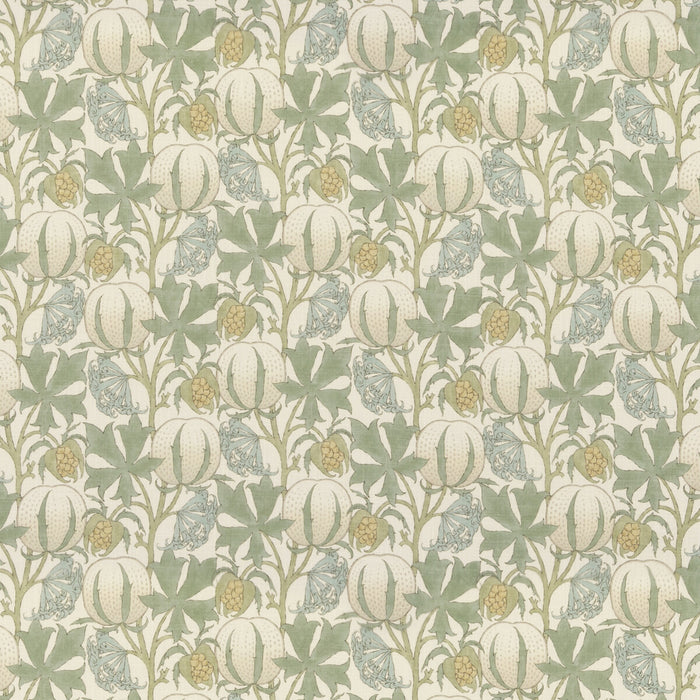GP & J Baker Pumpkins Aqua Fabric Sample BP10981.2.0