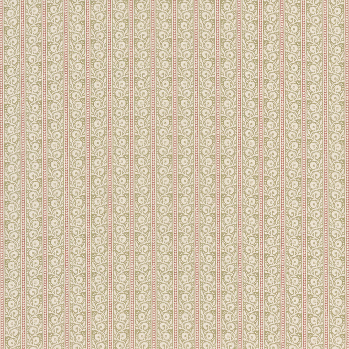 GP & J Baker Bibury Green/Red Fabric Sample BP10999.6.0