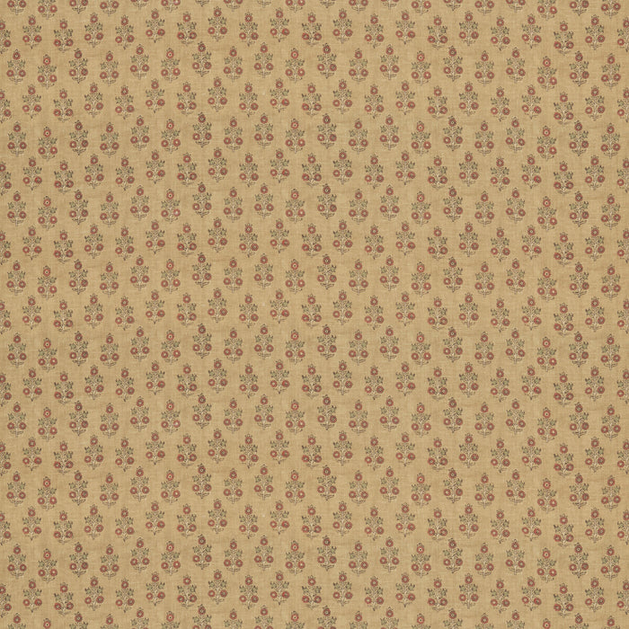 GP & J Baker Poppy Sprig Ochre Fabric Sample BP11003.3.0