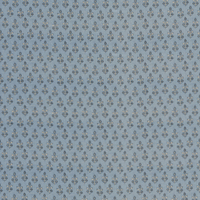 GP & J Baker Poppy Sprig Blue Fabric Sample BP11003.5.0