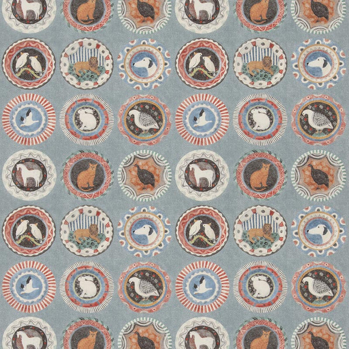 GP & J Baker Robina'S Dinner Party Teal Fabric BP11047.5.0