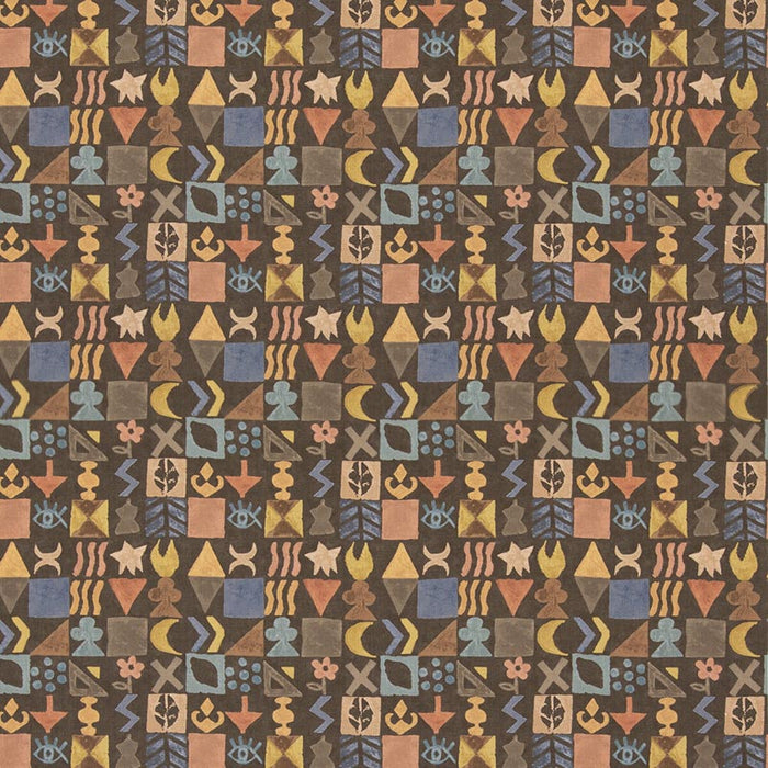 GP & J Baker Potato Print Chocolate Fabric BP11049.2.0