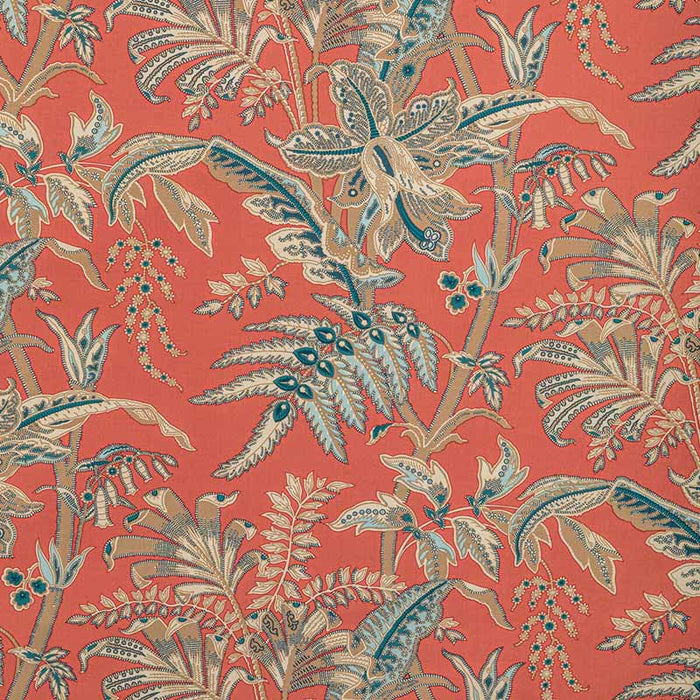 Brunschwig & Fils Seychelles Cotton Print Coral Fabric Sample BR-79121.2413.0