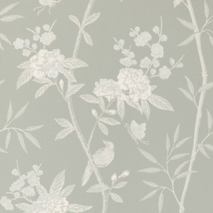 GP & J Baker Peony & Blossom Soft Blue Wallpaper BW45066.6.0