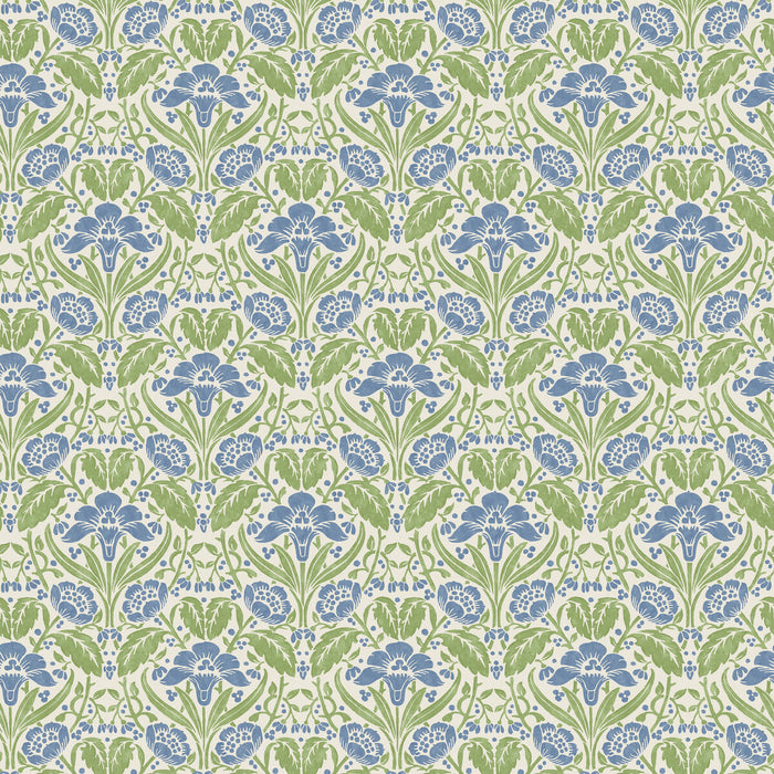 GP & J Baker Iris Meadow Blue/Green Wallpaper BW45101.2.0
