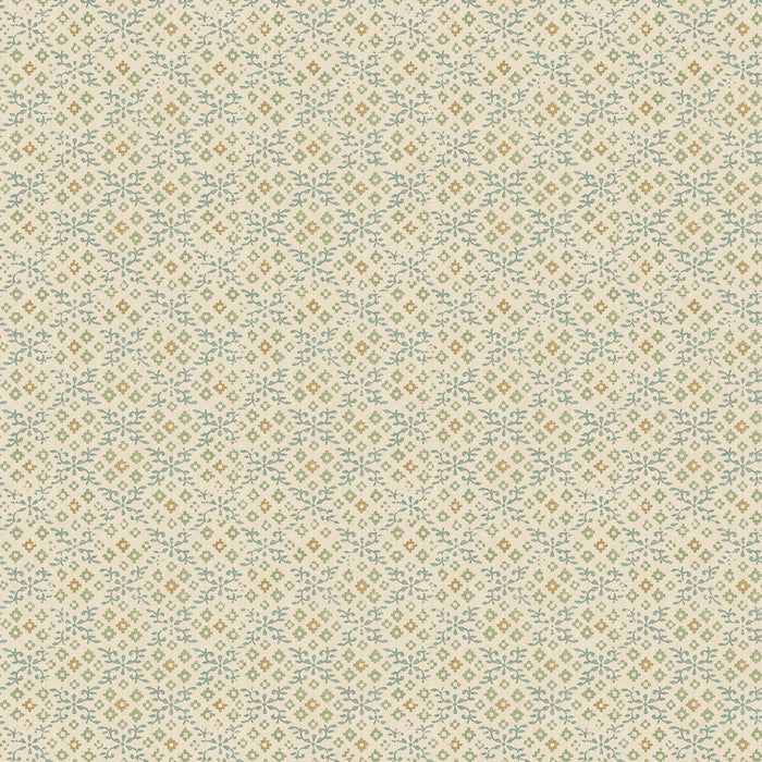 GP & J Baker Grantly Aqua Wallpaper Sample BW45115.2.0