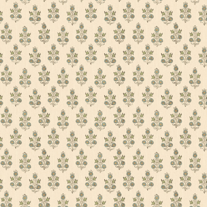GP & J Baker Poppy Sprig Aqua Wallpaper Sample BW45117.2.0