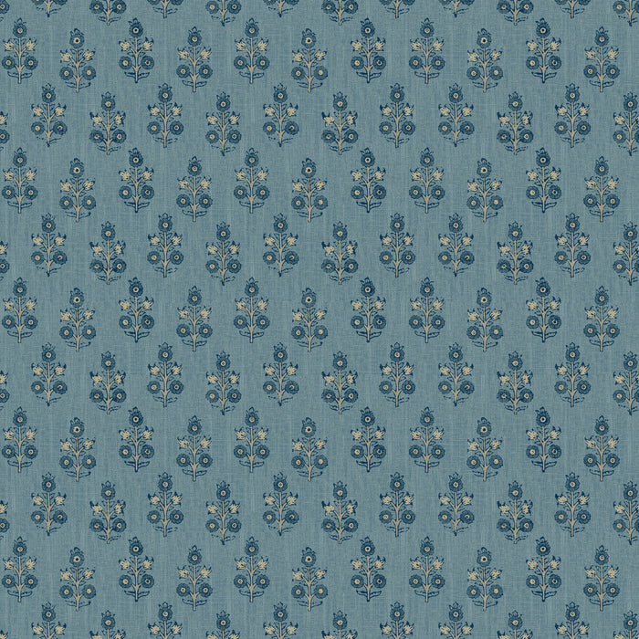 GP & J Baker Poppy Sprig Blue Wallpaper Sample BW45117.5.0