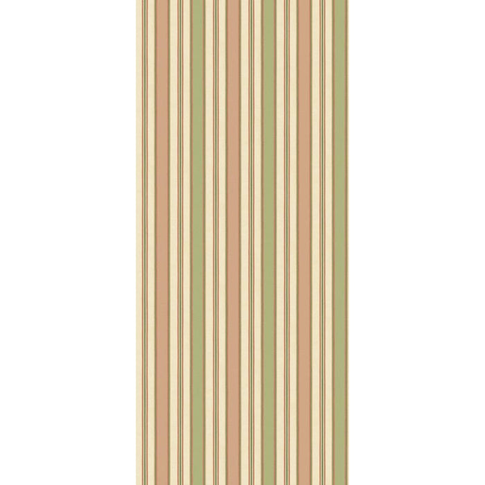 GP & J Baker Melbourne Stripe Soft Red/Green Wallpaper BW45131.6.0