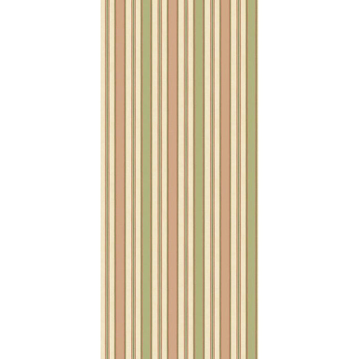 GP & J Baker Melbourne Stripe Soft Red/Green Wallpaper Sample BW45131.6.0