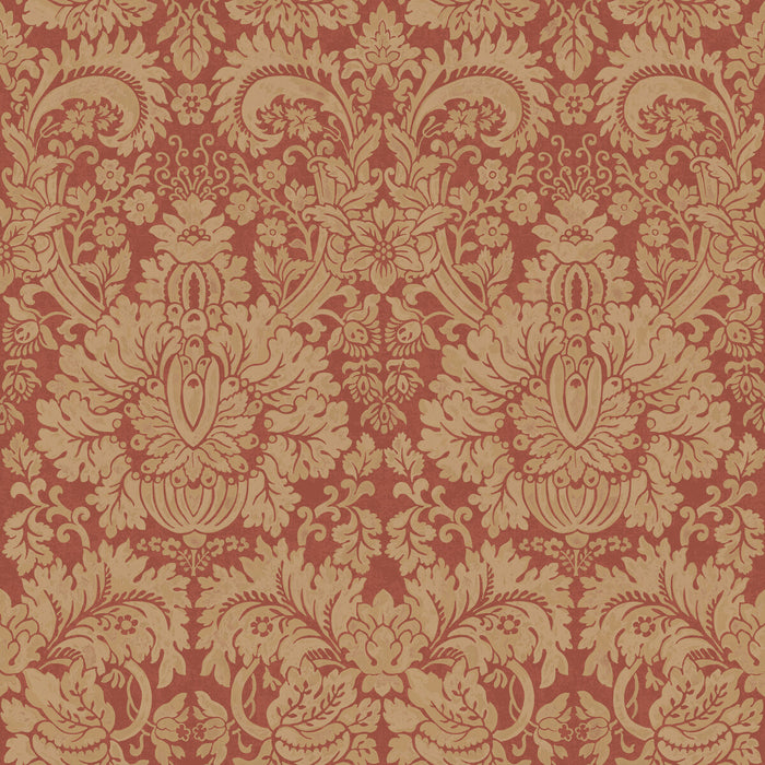 GP & J Baker Queen'S Damask Old Red Wallpaper Sample BW45146.3.0