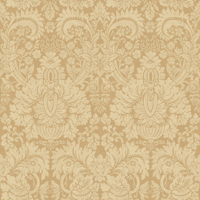 GP & J Baker Queen'S Damask Parchment Wallpaper Sample BW45146.5.0