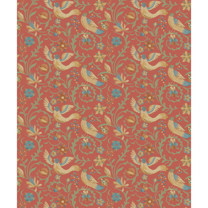 GP & J Baker Royal Court Red Wallpaper BW45149.3.0