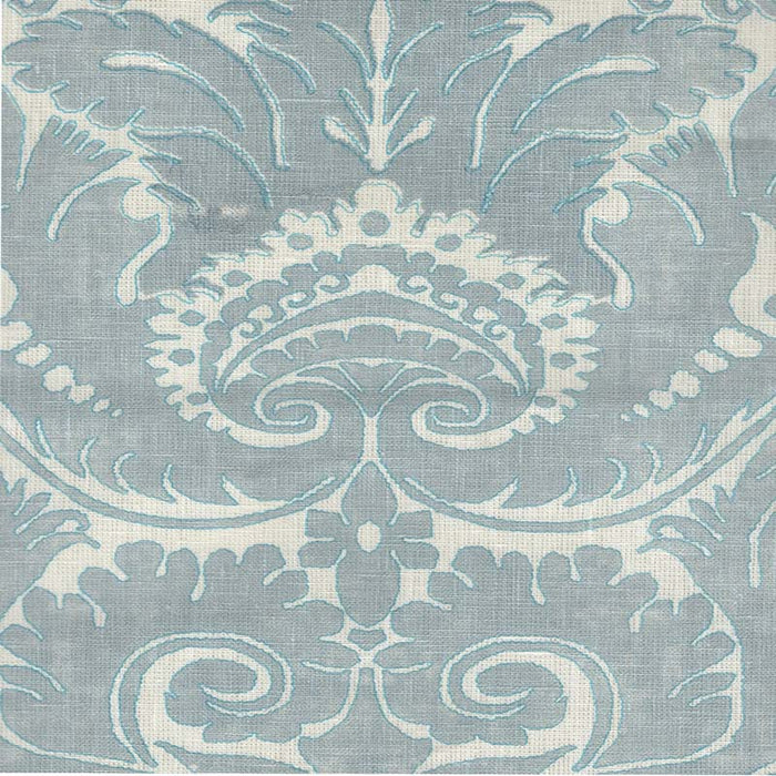 Quadrille Borghese Two Color Windsor Blue Fabric 307260F-107