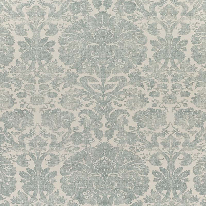 Quadrille Borghese Two Color Small Scale Windsor Blue Fabric Sample 304180F-101