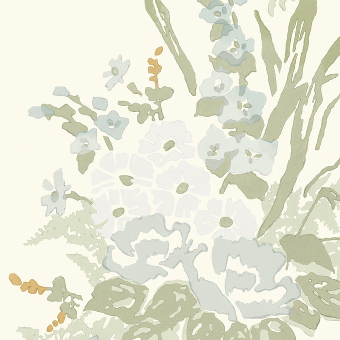 Galbraith & Paul Bouquet Light Robin's Egg Wallpaper