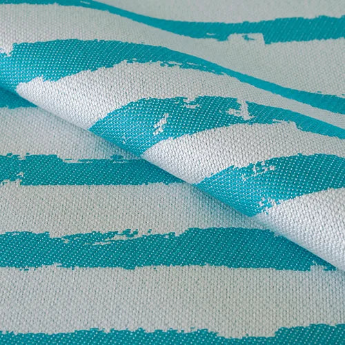 Link Outdoor Brush Stroke Turquoise Fabric Sample 285-42