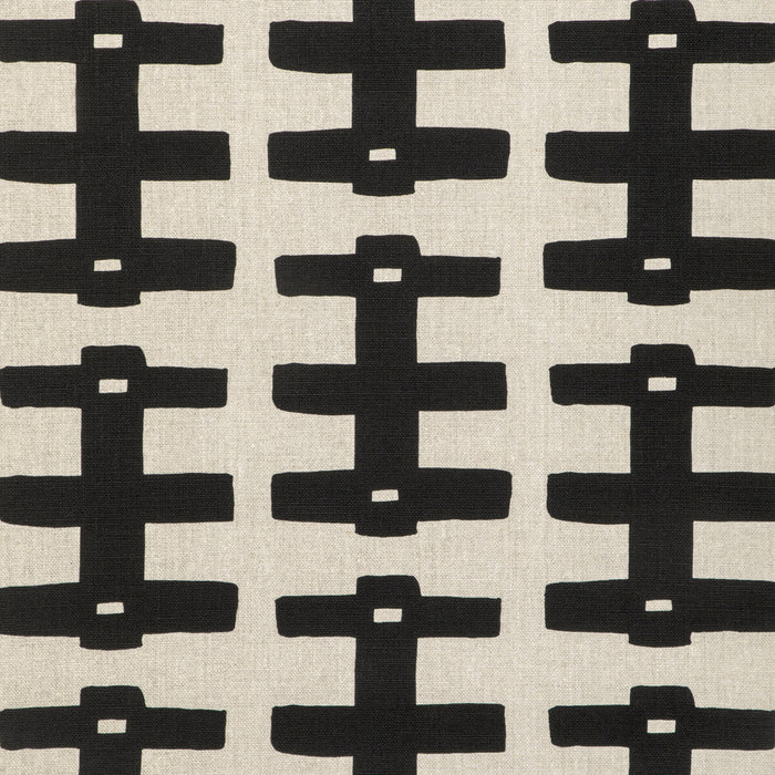 Caroline Cecil Bridge Black/Natural Fabric Sample CCF-2309.8116.0