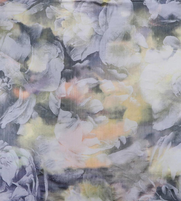 Christian Fischbacher Antoinette Warp Print Meadow Fabric Sample CH44110104