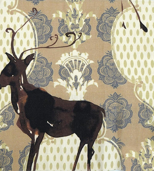 Christian Fischbacher Chamonix Kiwi Fabric Sample CH41320204