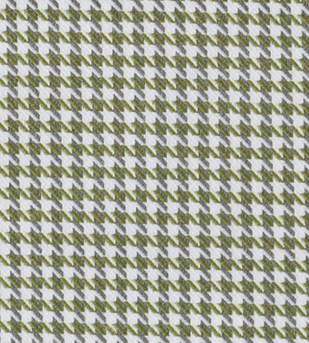 Christian Fischbacher Pied De Poule Olive Fabric Sample CH43320204
