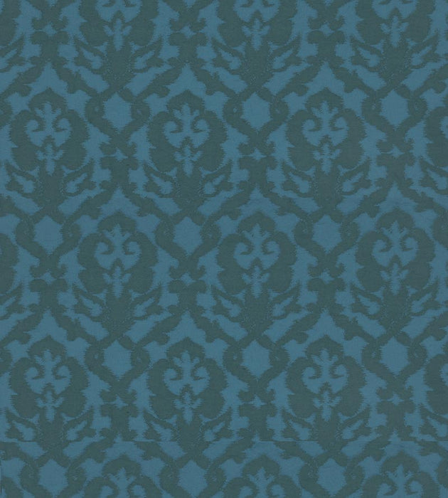 Christian Fischbacher Pompadour Turquoise Fabric Sample CH44720209