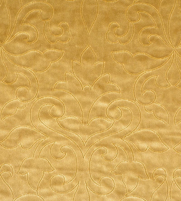 Christian Fischbacher Classic Velvet Brass Fabric Sample CH06620213