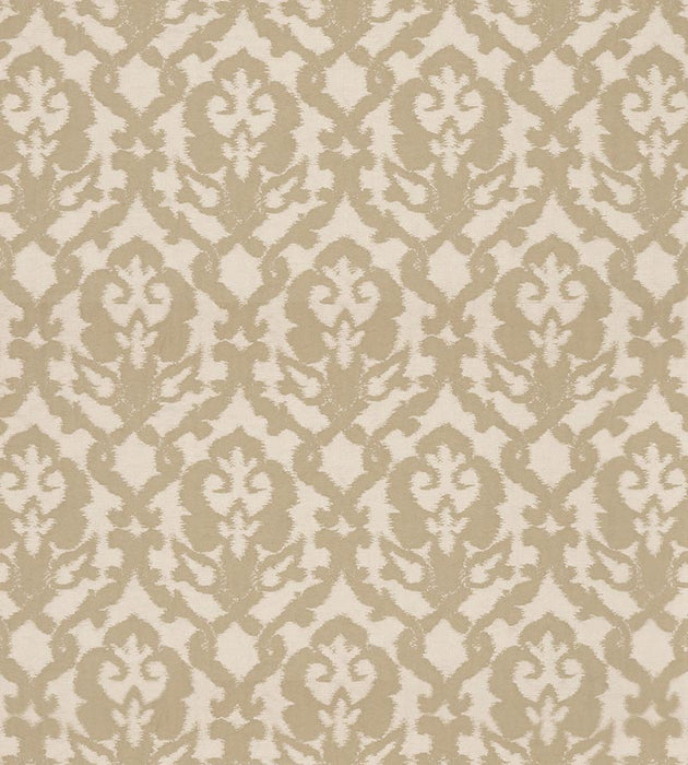 Christian Fischbacher Pompadour Tan Fabric Sample CH44720217