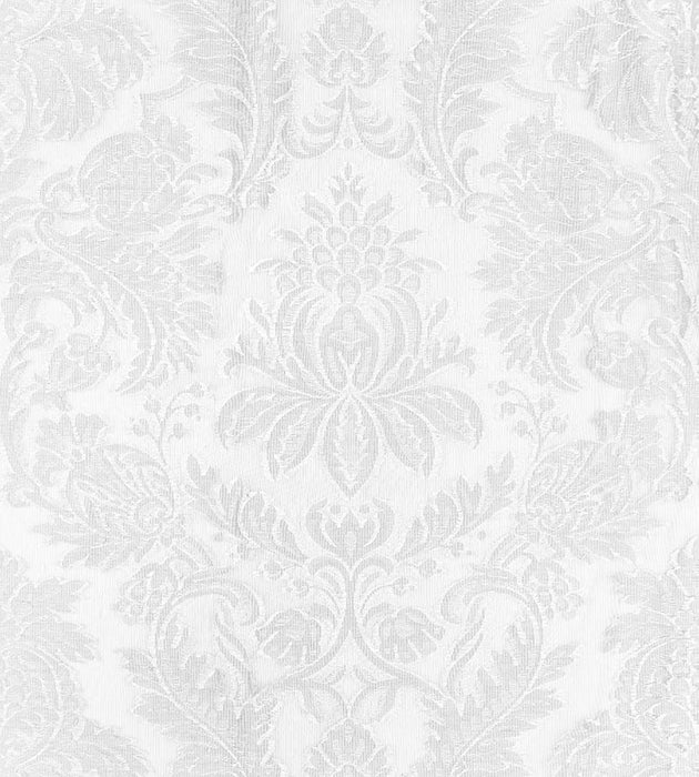 Christian Fischbacher Linen Madras Winter White Fabric Sample CH06450500