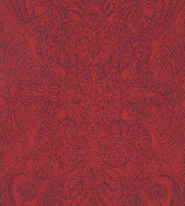 Christian Fischbacher Persian Nights Scarlet Fabric Sample CH44650502
