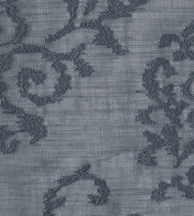 Christian Fischbacher Ricciolino Graphite Fabric Sample CH06250515