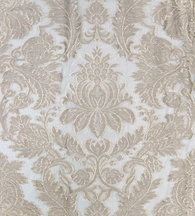 Christian Fischbacher Linen Madras Taupe Fabric Sample CH06450517