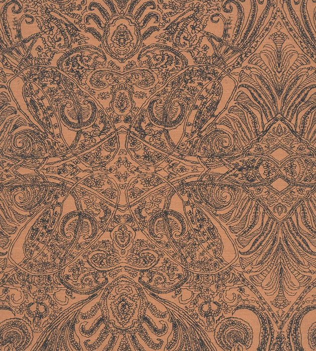 Christian Fischbacher Persian Nights Copper Fabric Sample CH44650527
