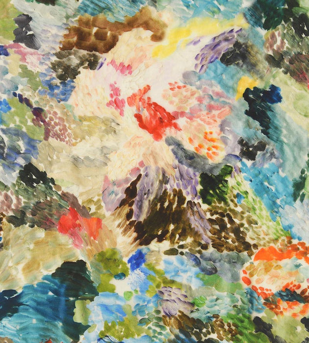 Christian Fischbacher Vernissage Green Multi Fabric Sample CH44560604