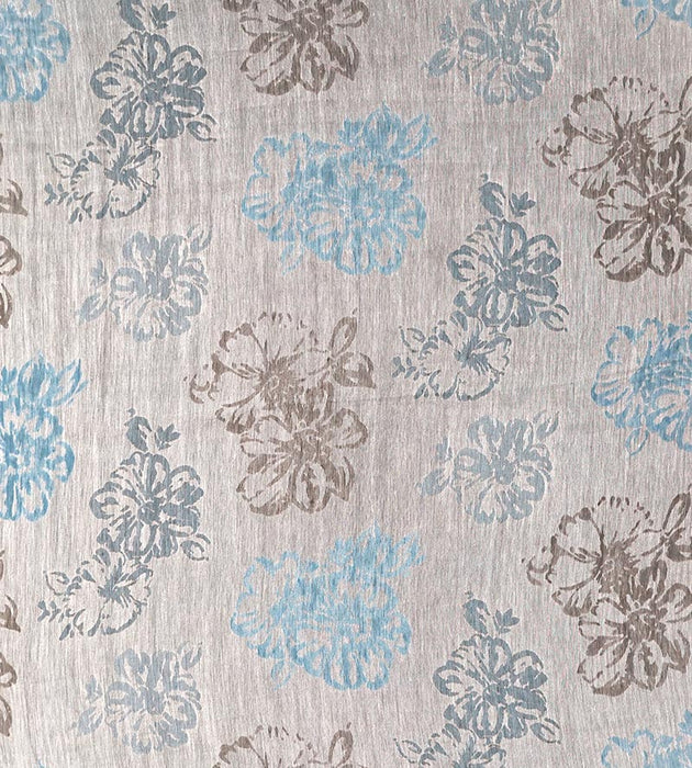 Christian Fischbacher Trifiore Blue Fabric Sample CH10660609