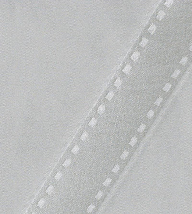 Christian Fischbacher Rhombus Silver Fabric Sample CH42880805