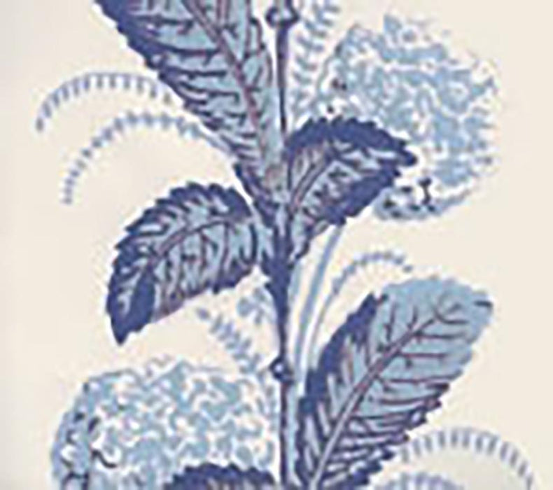 Quadrille Climbing Hydrangea French Blue Wallpaper 303303WP
