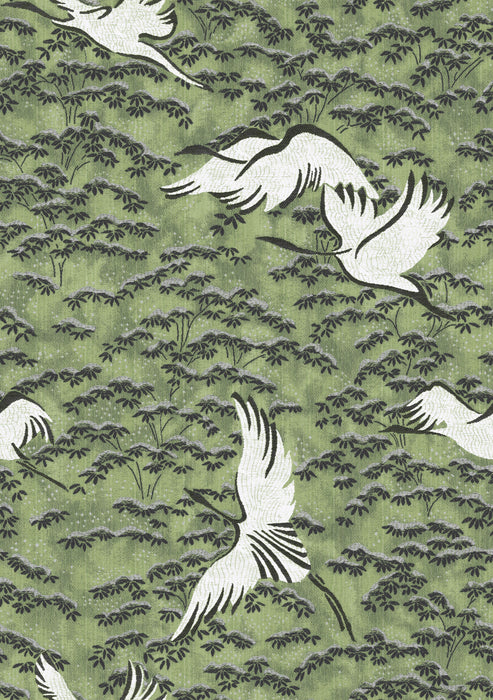 Scalamandre Gru Magnus - Grasscloth Verde Wallpaper CLWP36396A0005