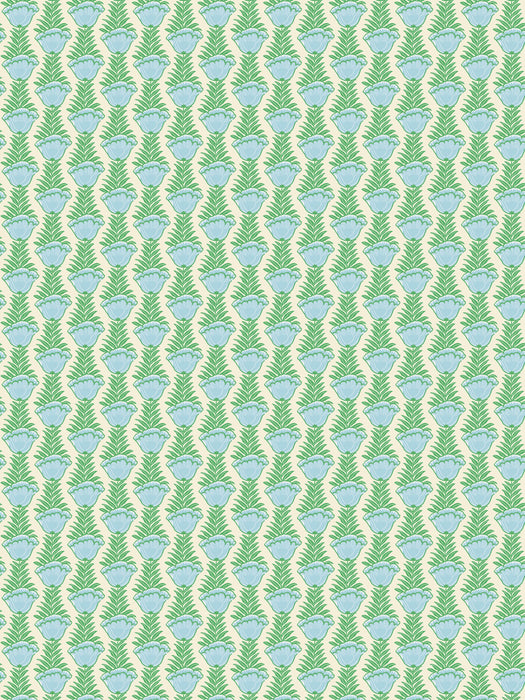 Colony Papaveri Acqua Wallpaper Sample CLWP364480007