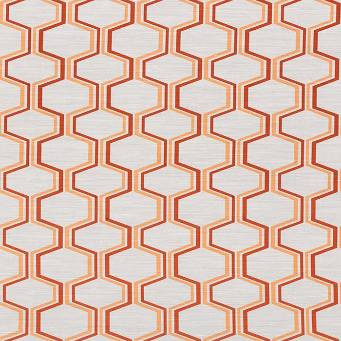 Quadrille Camino Pale Terracotta/dk Terracotta Fabric 303840F-03