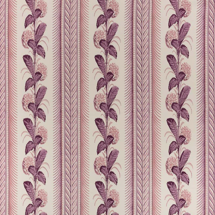 Quadrille Climbing Hydrangea Fabric Lilac Fabric Sample 303300F-09