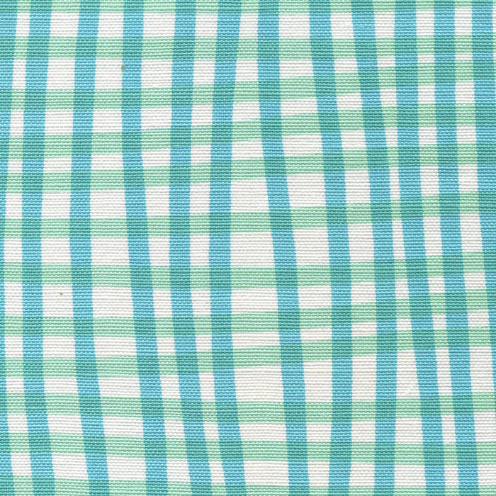 Alan Campbell Country Check Turquoise Aqua Fabric Sample AC105-3WLC