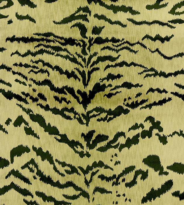Old World Weavers Tiger Lao Hau Ii Green & Black Fabric Sample D044100443