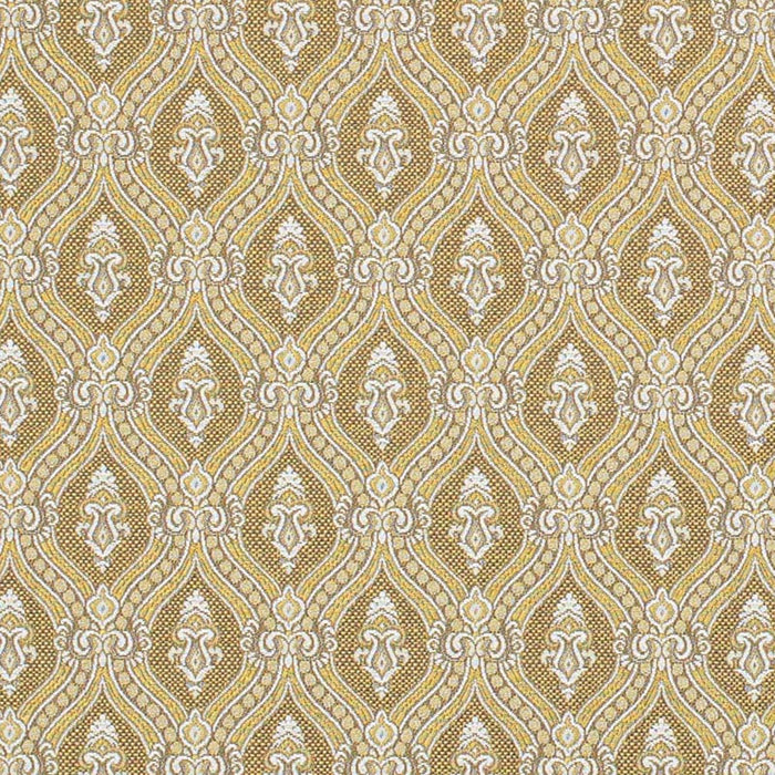 Charlotte Gold Ornate Fabric D3285