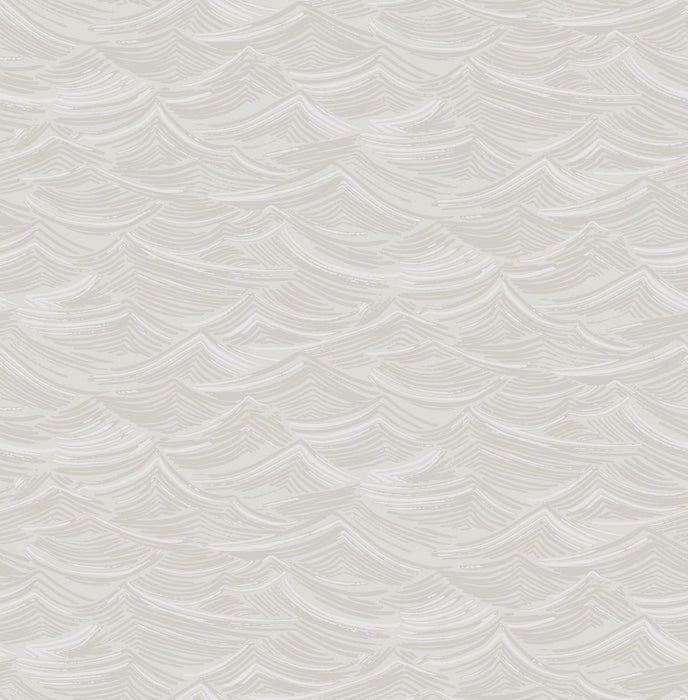 Seabrook Designs Calm Seas Soft Gray And White Wallpaper Sample DA60500