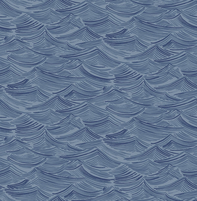Seabrook Designs Calm Seas Carolina Blue Wallpaper Sample DA60512