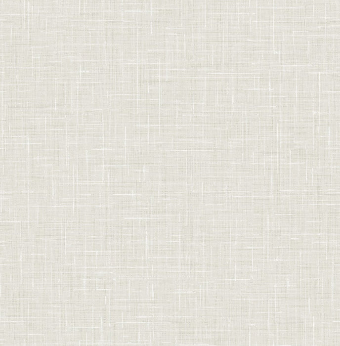 Seabrook Designs Linen Soft Gray Wallpaper Sample DA63300