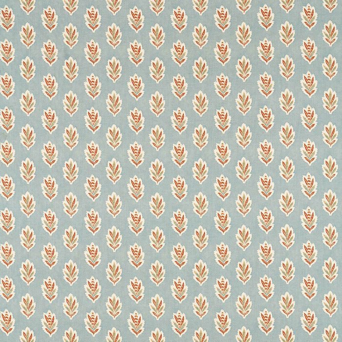 Sanderson Sessile Leaf Blue Clay Fabric Sample DARB227074