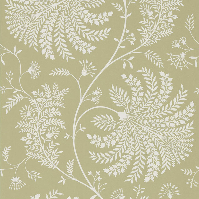 Sanderson Mapperton Garden Green/Cream Wallpaper Sample DART216340