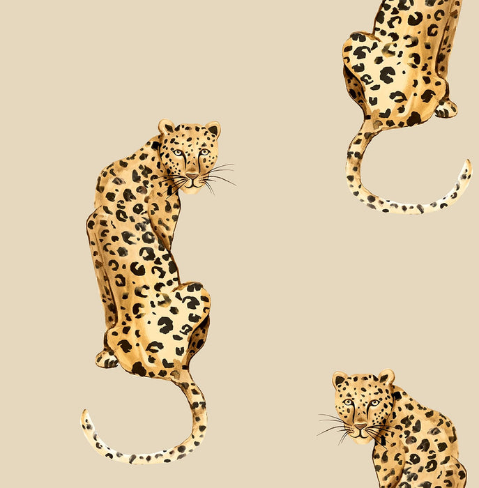 Daisy Bennett Leopard King Pale Oak Wallpaper DB20205